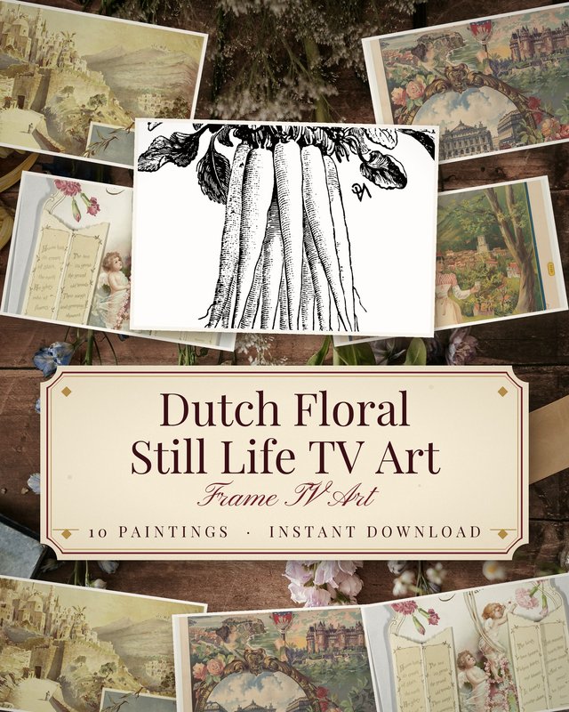 Dutch Flower Still Life Frame TV Art